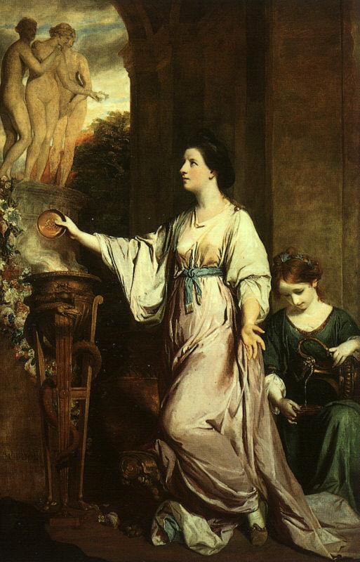 Sir Joshua Reynolds Lady Sarah Bunbury Sacrificing to the Graces